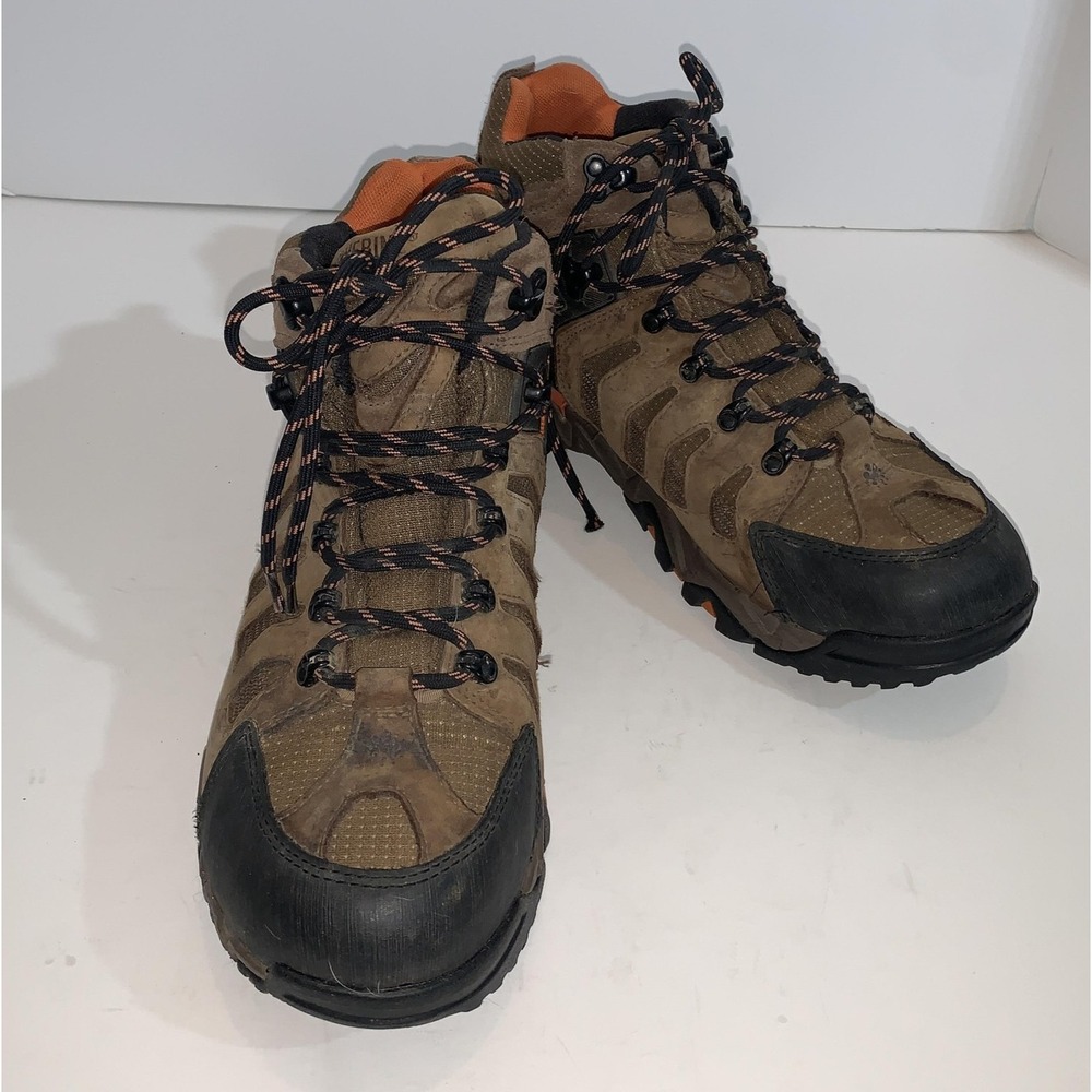 Wolverine Boots Mens Size 10.5 Brown Suede Gore Tex Hiking Waterproof Lace Up